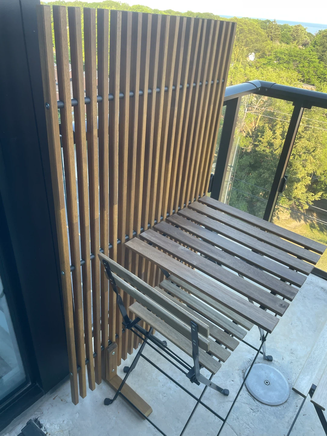 IKEA Patio Table & Chairs Set + Privacy Screen + Cushions - $200