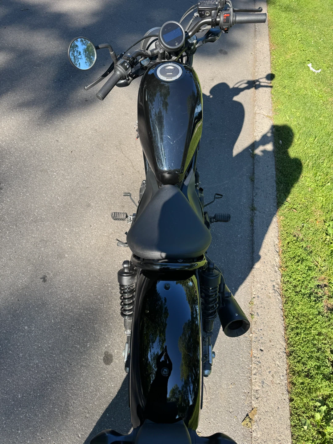 Black 2018 Honda Rebel 300 ABS Motorcycle - photo 3