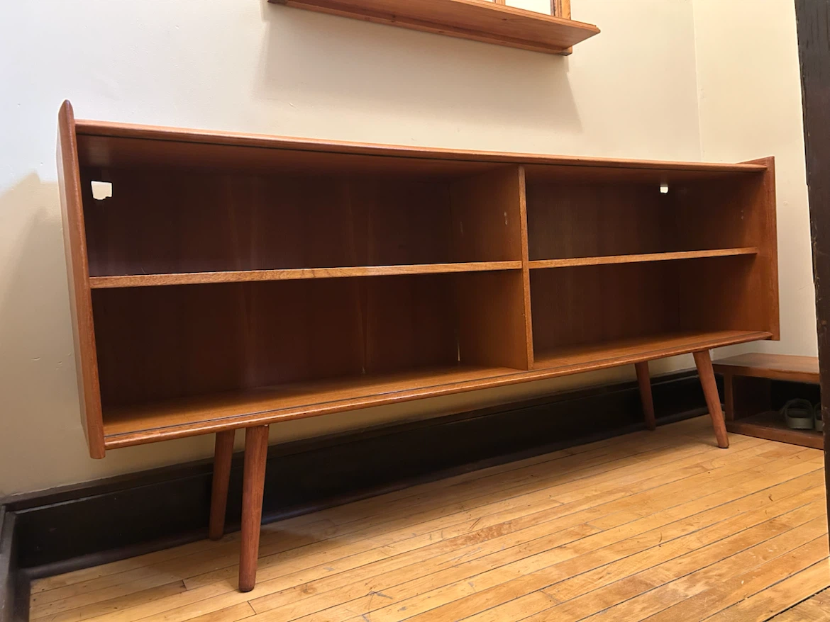 Vintage MCM Teak Wood Credenza Sideboard
