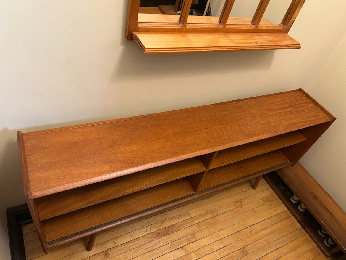 Vintage MCM Teak Wood Credenza Sideboard - photo 2
