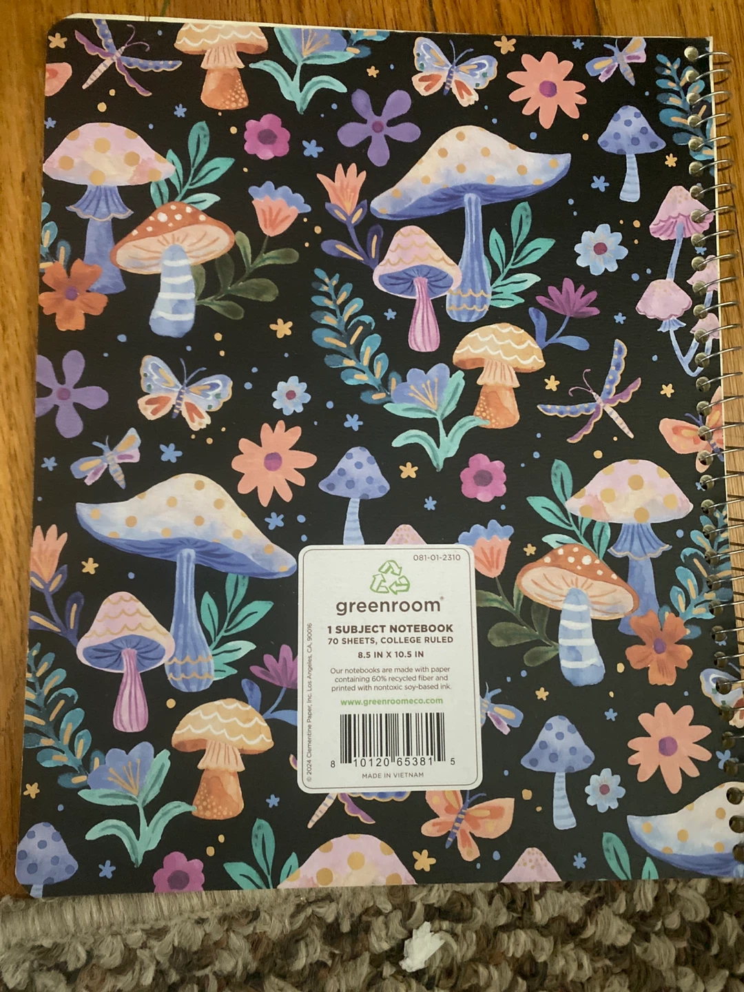 Greenroom 1 Subject Notebook - 8.5 x 11 in - photo 2