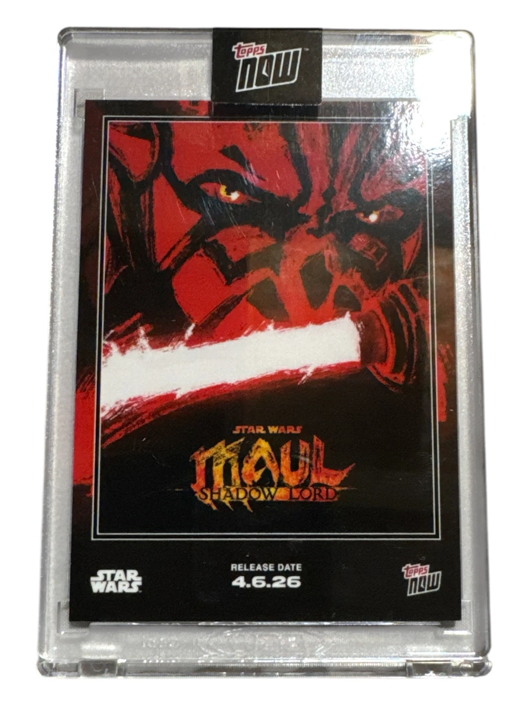 Topps Now Star Wars Maul Shadow Lord Trading Card DMSW