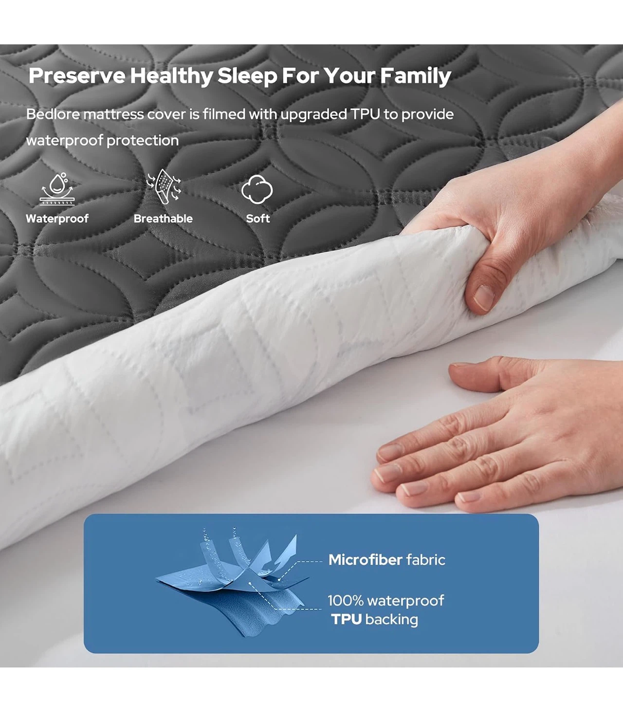 Bedlore Waterproof Mattress Pad - photo 2