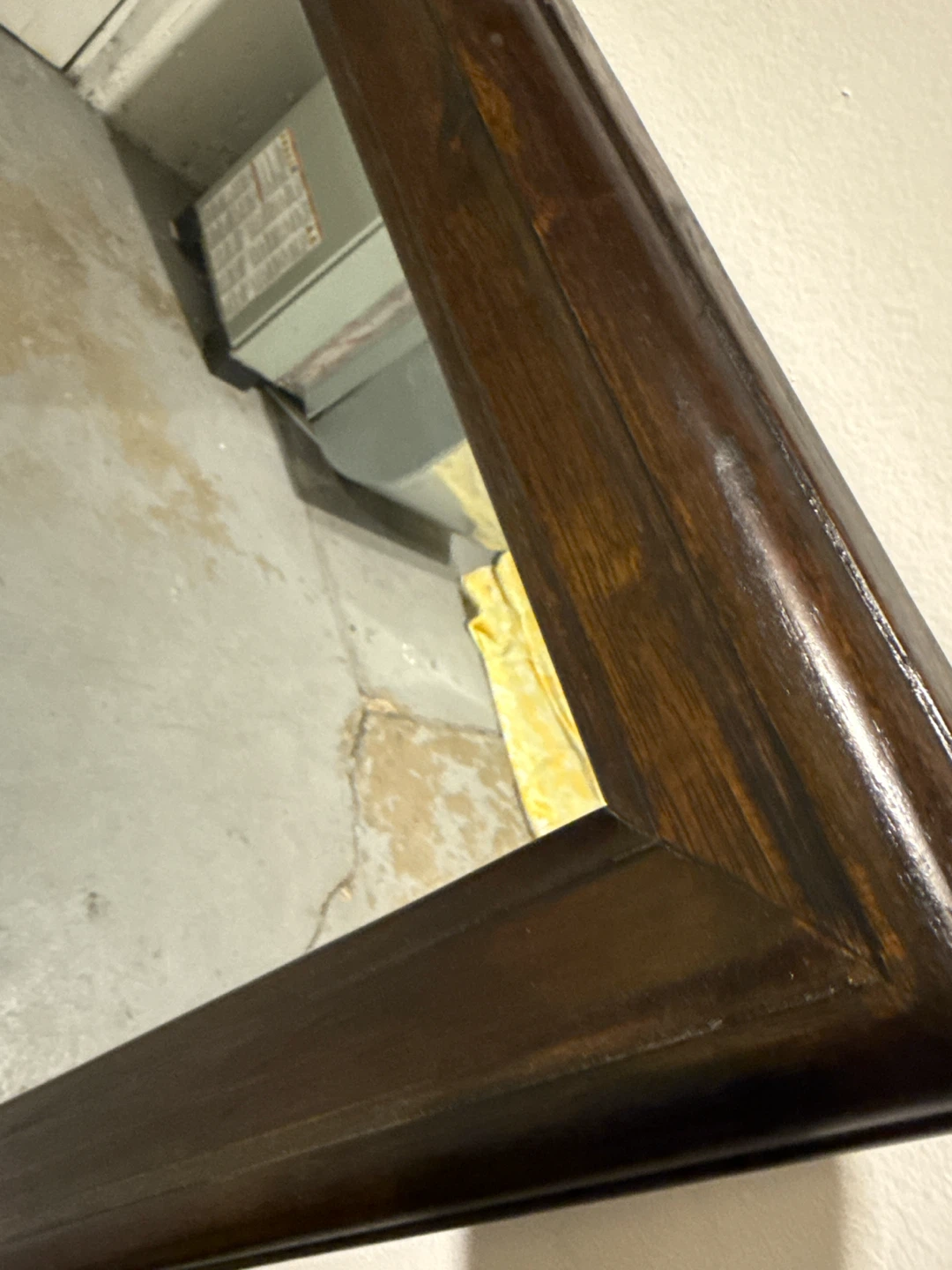 Square Wood Frame Mirror - photo 4