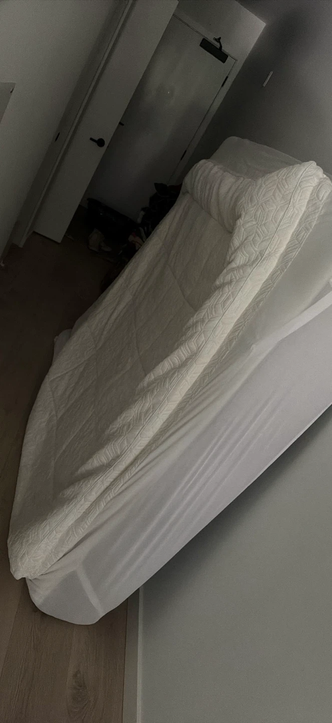 IKEA queen mattress with memory topper