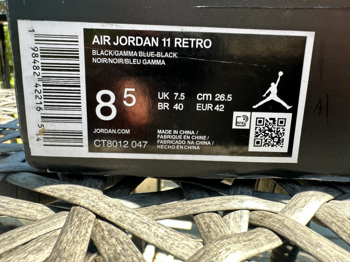 Air Jordan 11 Retro "Gamma Blue" Men's Size 8.5 - photo 2