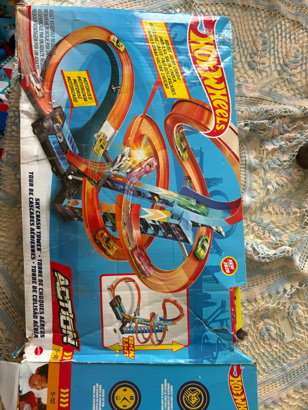 Hot Wheels Sky Crash Tower Track Set