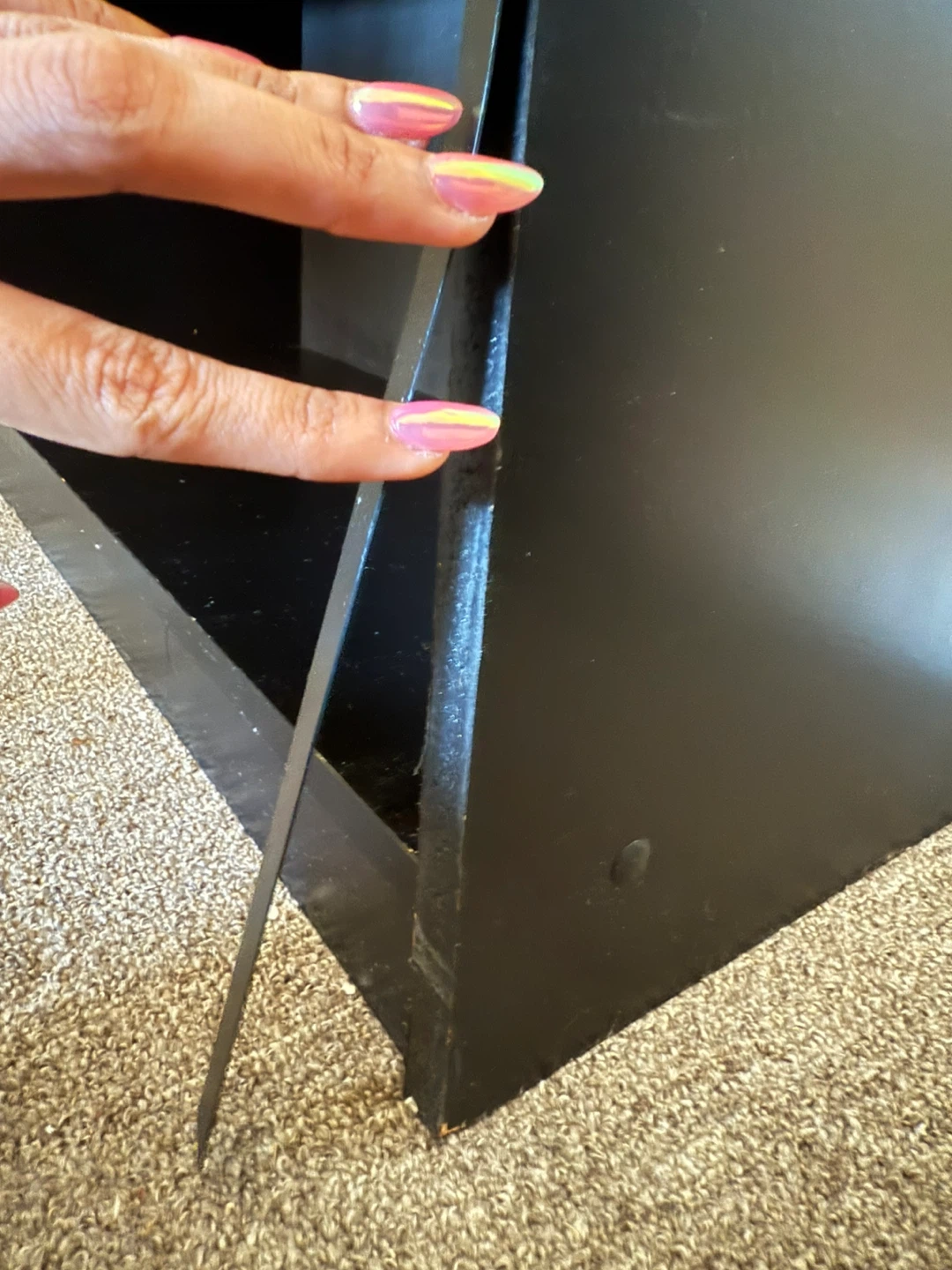 Moving Sale – Black Storage Shelf / Bookcase - photo 3