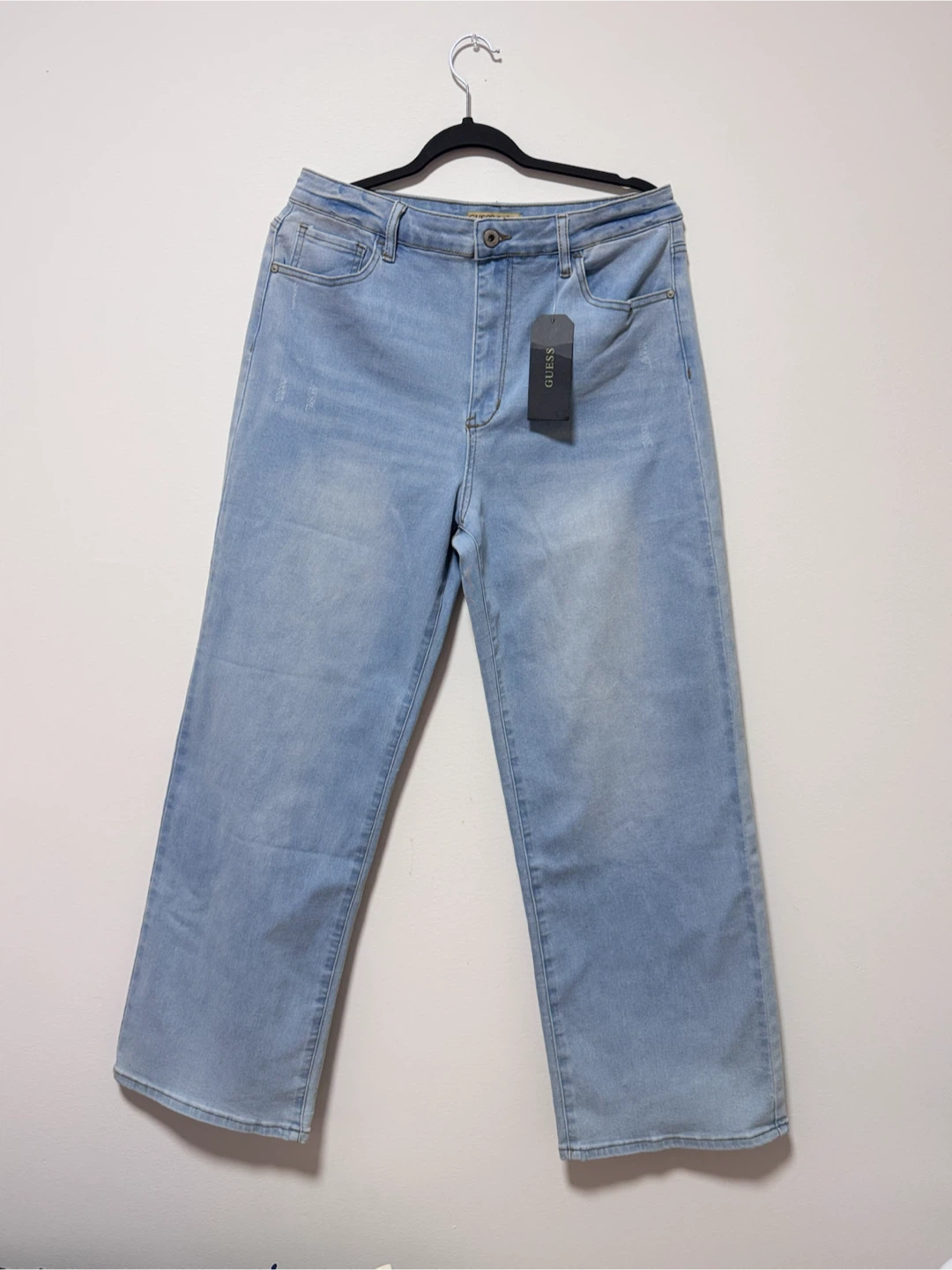 GUESS Dara NWT Ultra HR Wide Leg Jeans Women’s 32x31 Light Wash