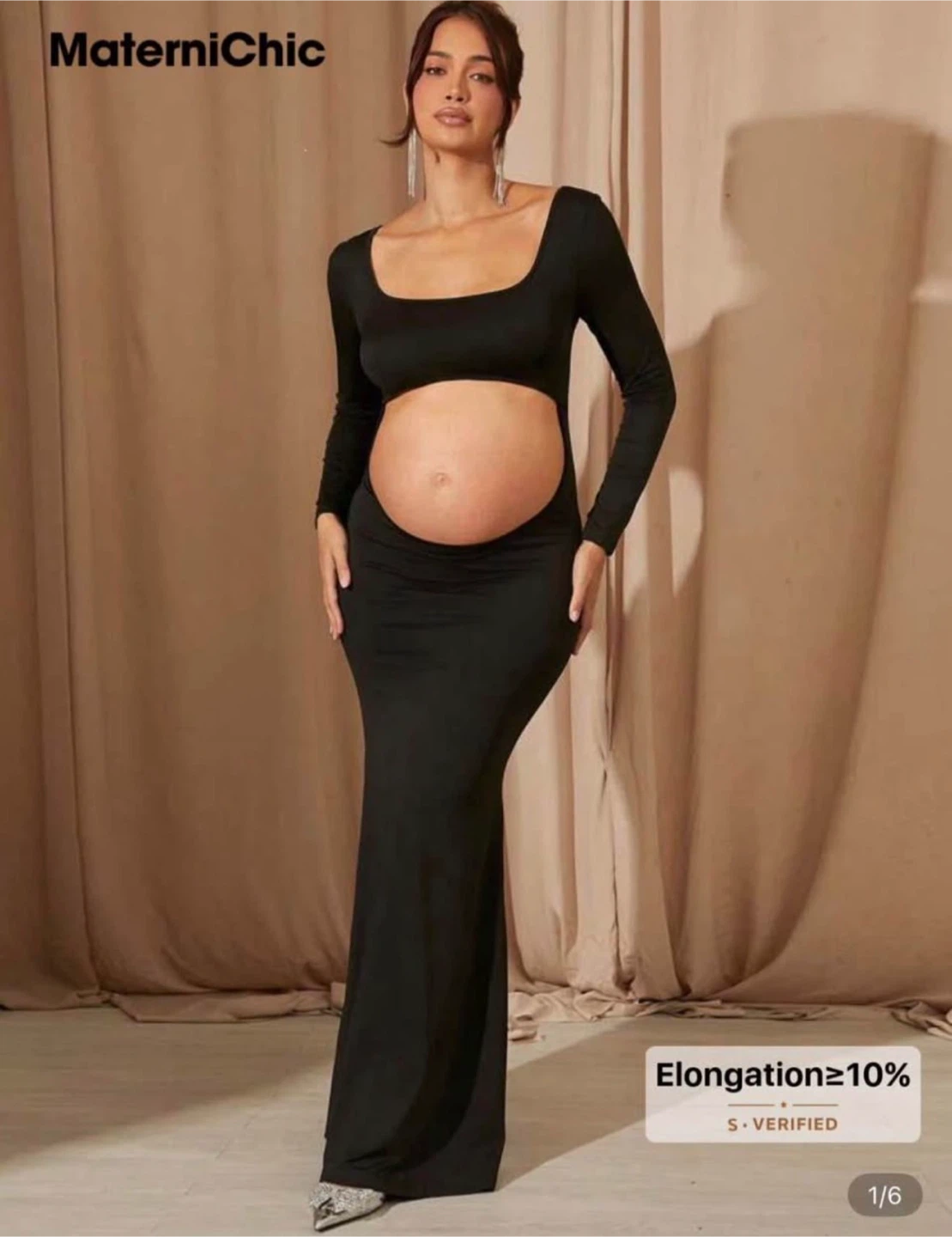 Maternichic Black Maternity Maxi Dress