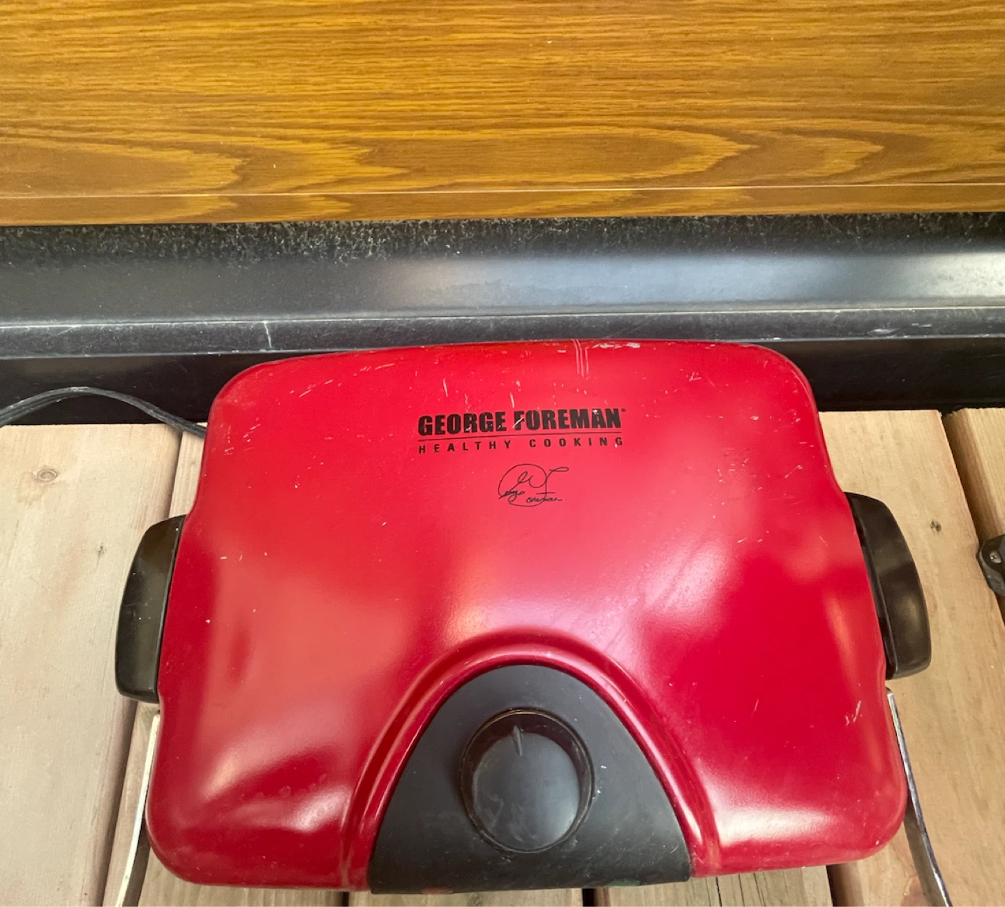 George Foreman Red Waffle Maker