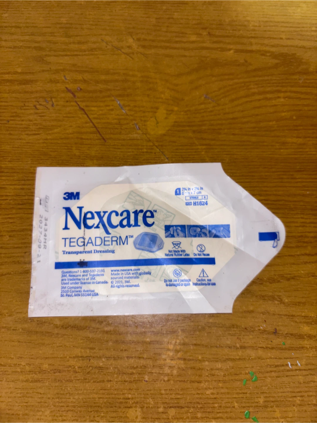 3M Nexcare Tegaderm Transparent Dressing 6cm x 7cm