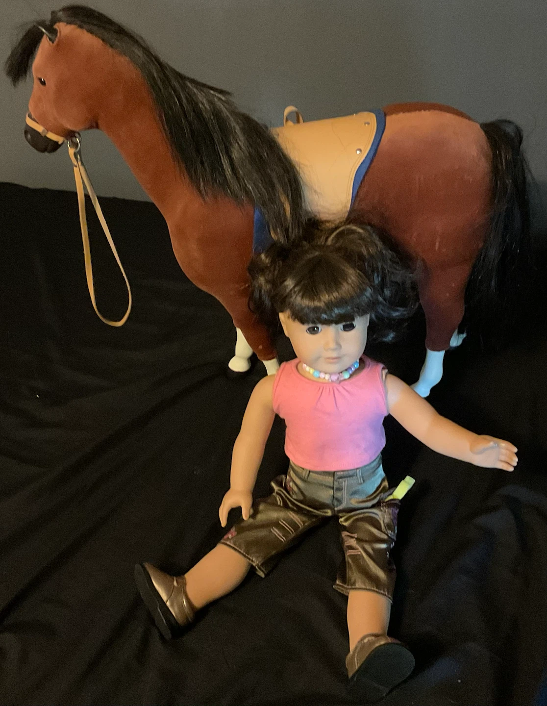 Vintage American Girl Doll and Horse Set