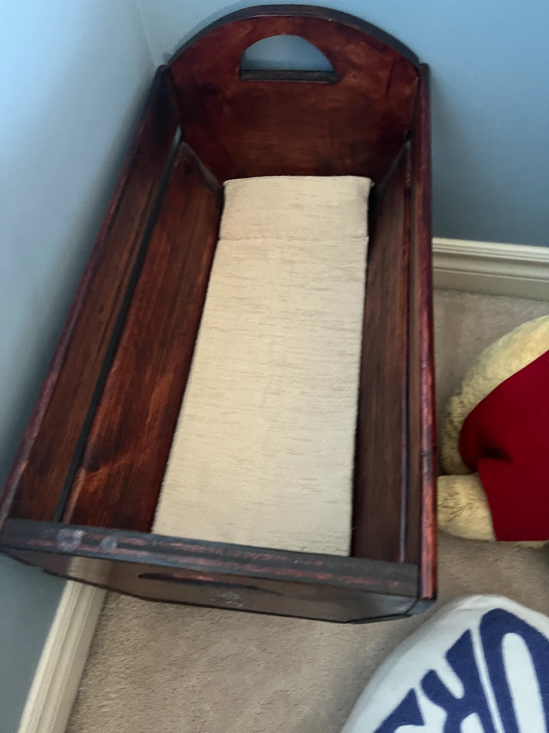 Wooden Sleigh Toy Box / Storage Basket