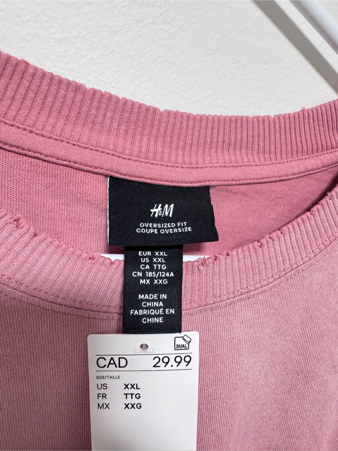 H&M pink oversized Tshirt - photo 4