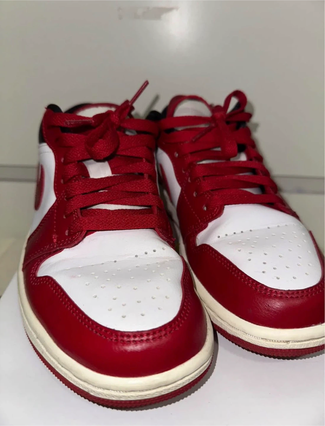 Air Jordan 1 Low Sneakers - White/Red - photo 3