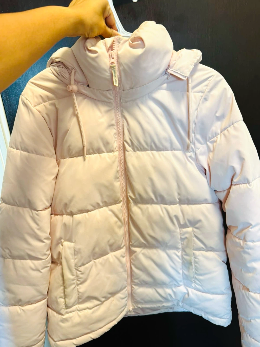 Pink Puffer Jacket with Hood - photo 2