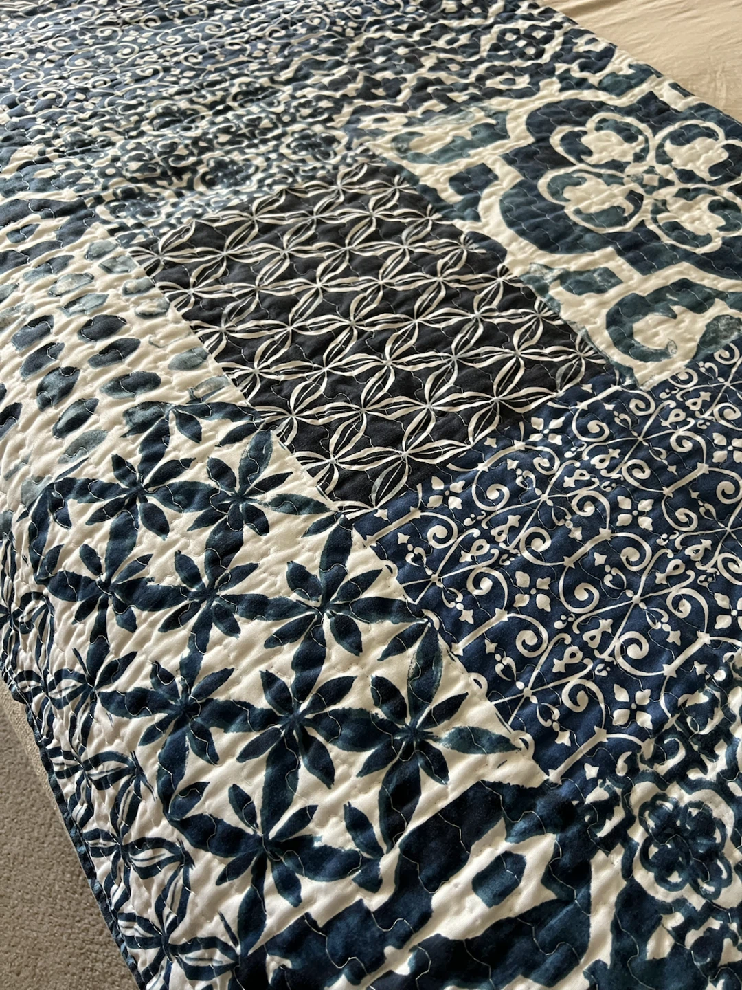 Quilter Collection Blue Patterned Quilt - photo 3