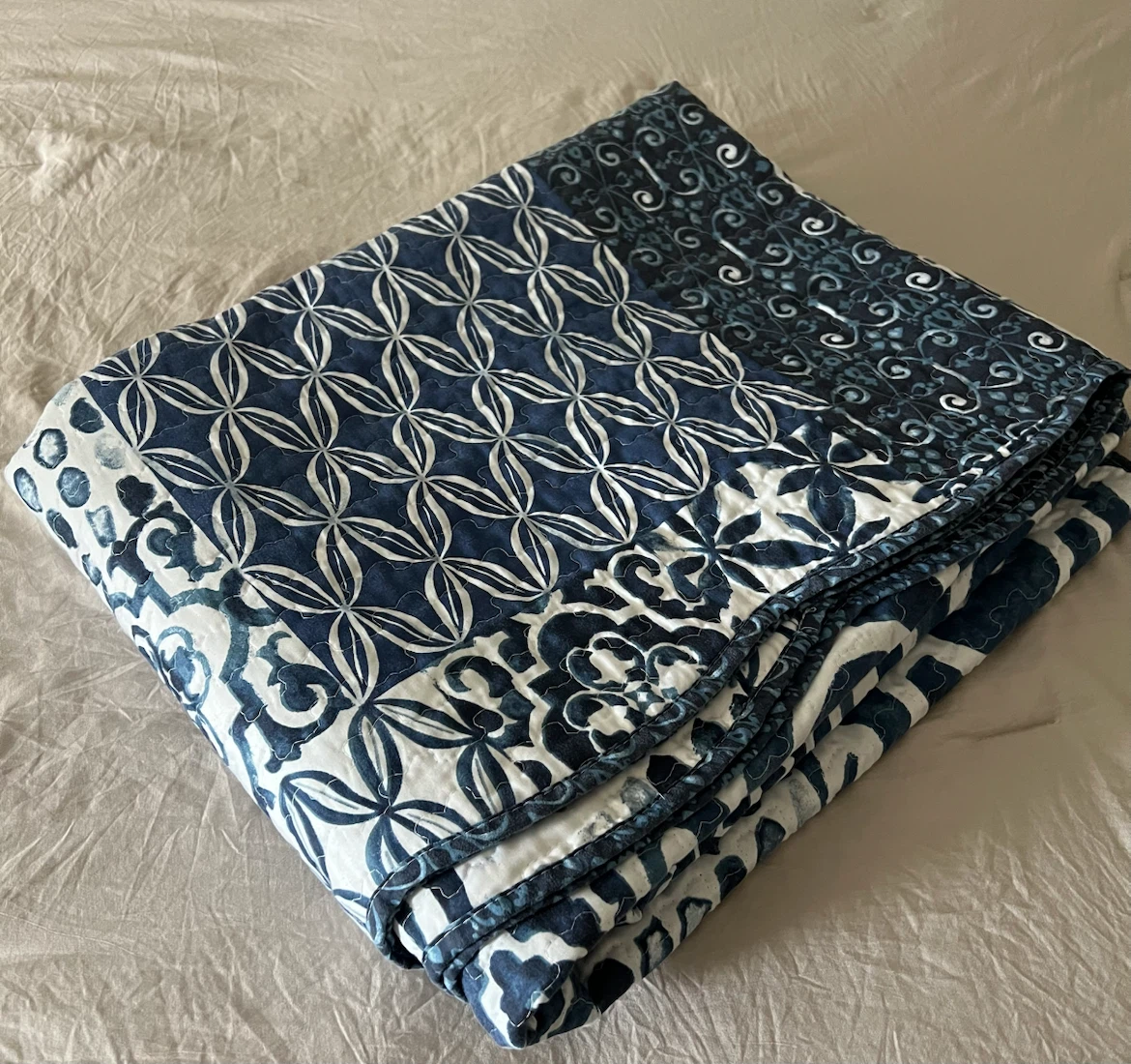 Quilter Collection Blue Patterned Quilt - photo 5