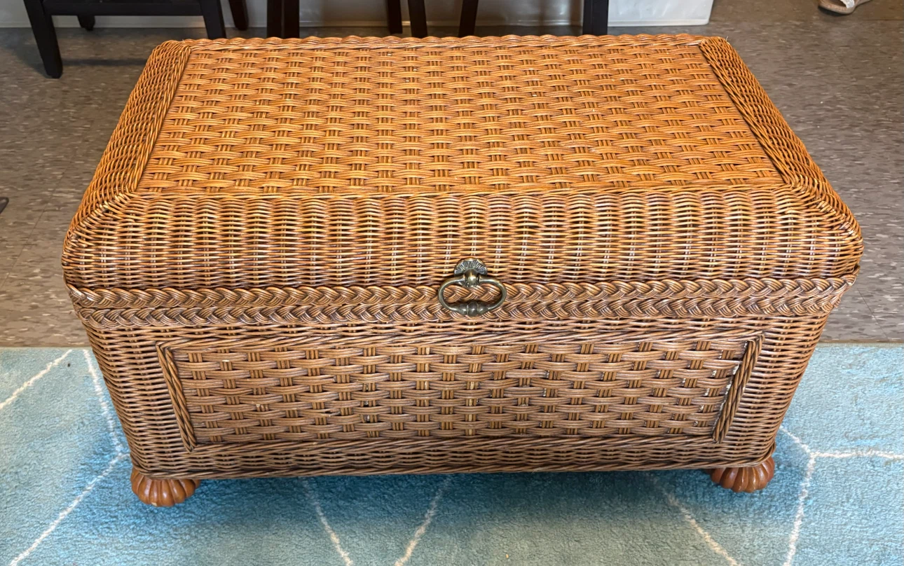 Wicker Storage Chest Trunk
