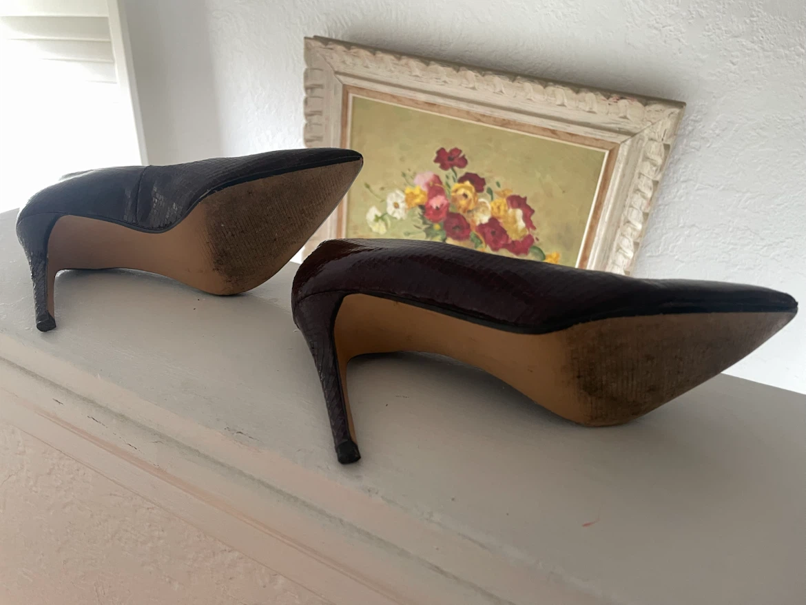 Sears Women's Snake Print Heels - photo 2
