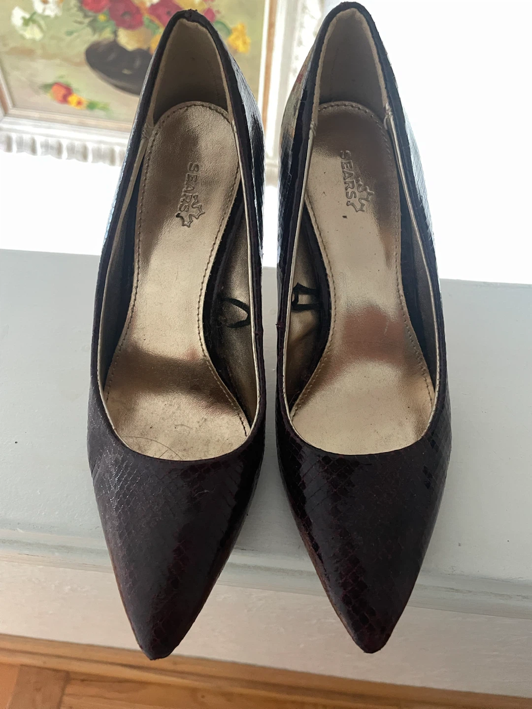 Sears Women's Snake Print Heels - photo 3