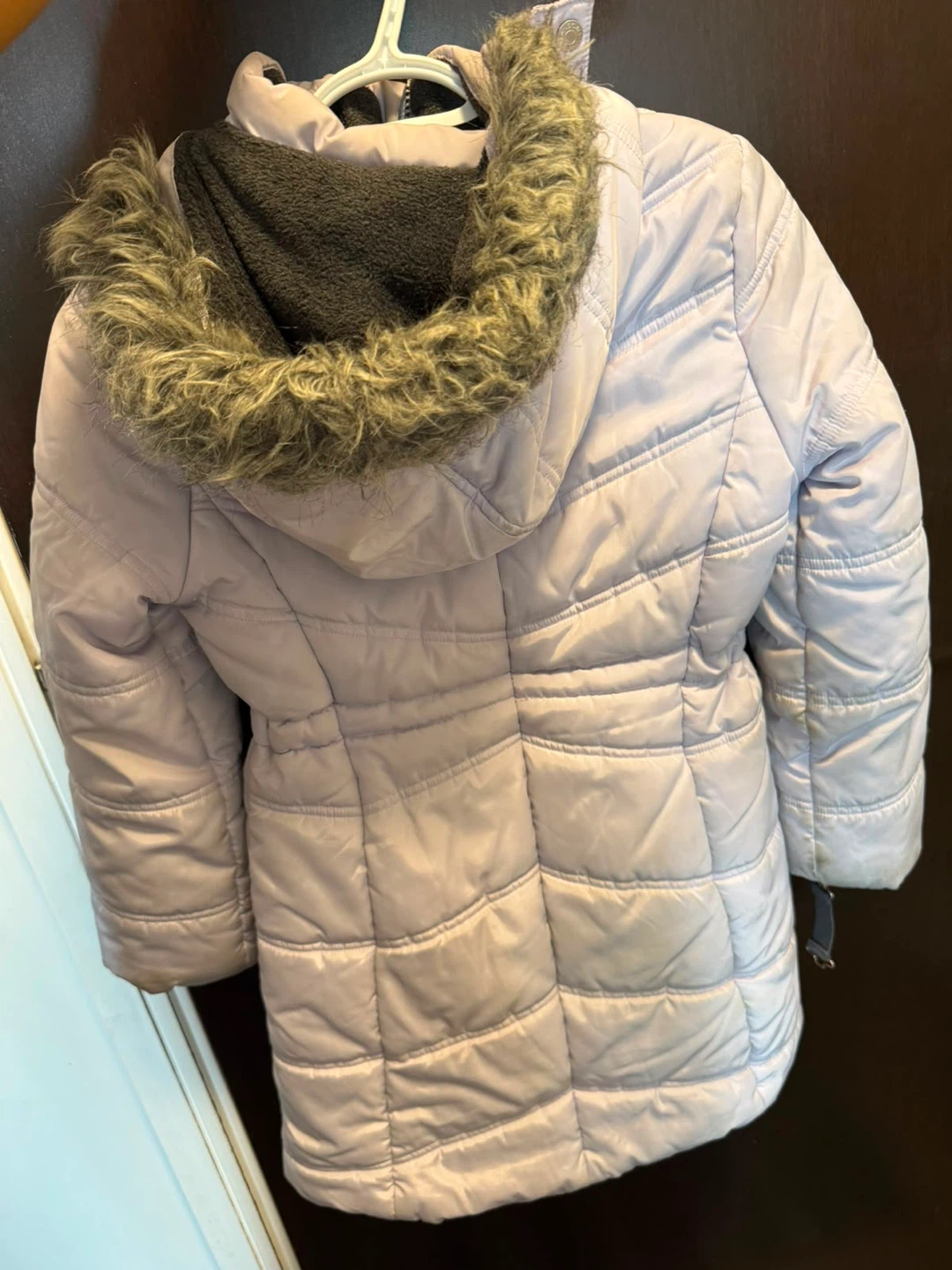 Calvin Klein Puffer Jacket with Fur Hood - photo 3