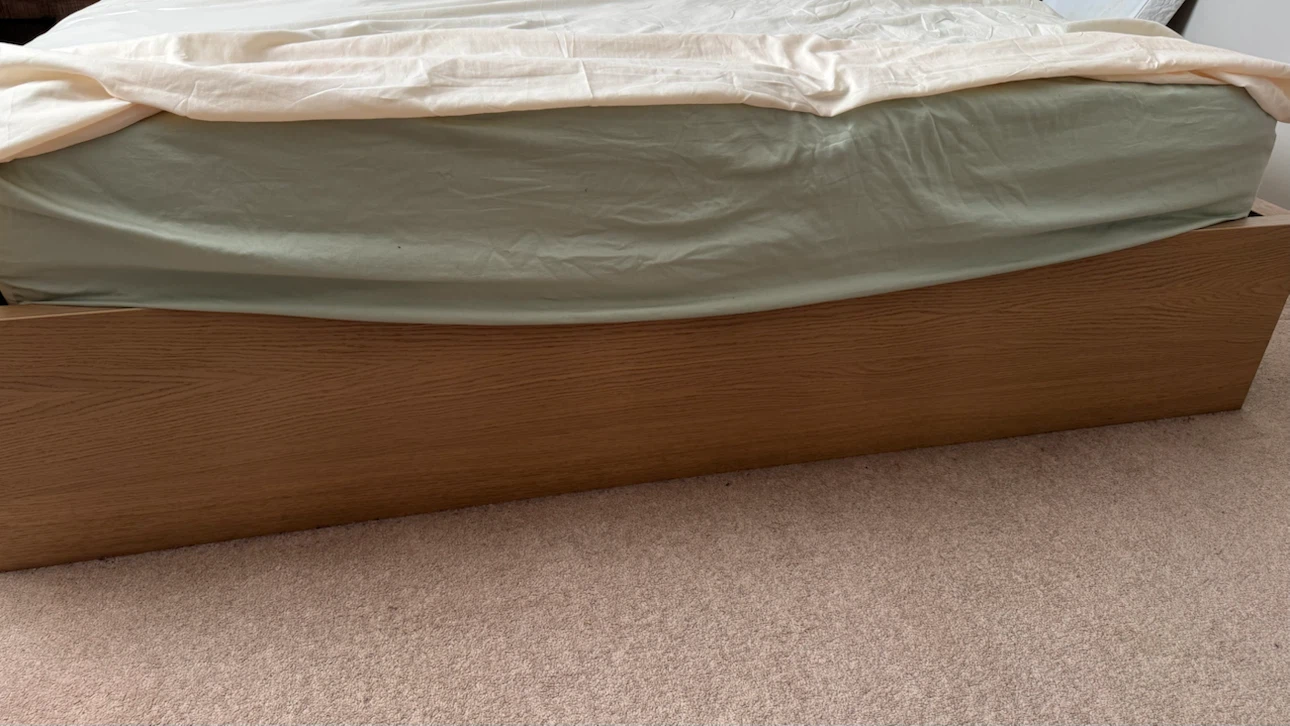 IKEA MALM king-size bed frame in the oak veneer finish - photo 3