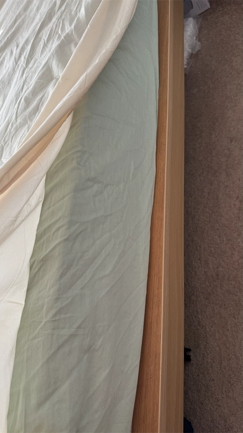 IKEA MALM king-size bed frame in the oak veneer finish - photo 4