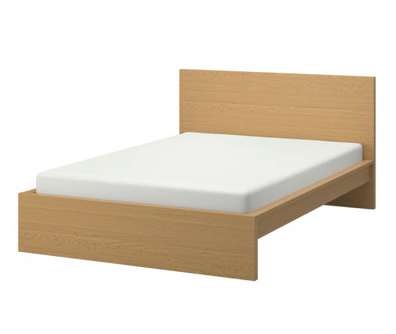 IKEA MALM king-size bed frame in the oak veneer finish - photo 5