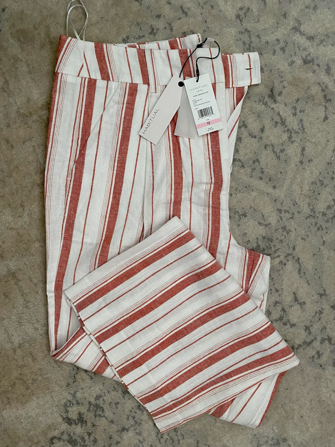 Habitual Striped Cropped Pants Size 10 - photo 5