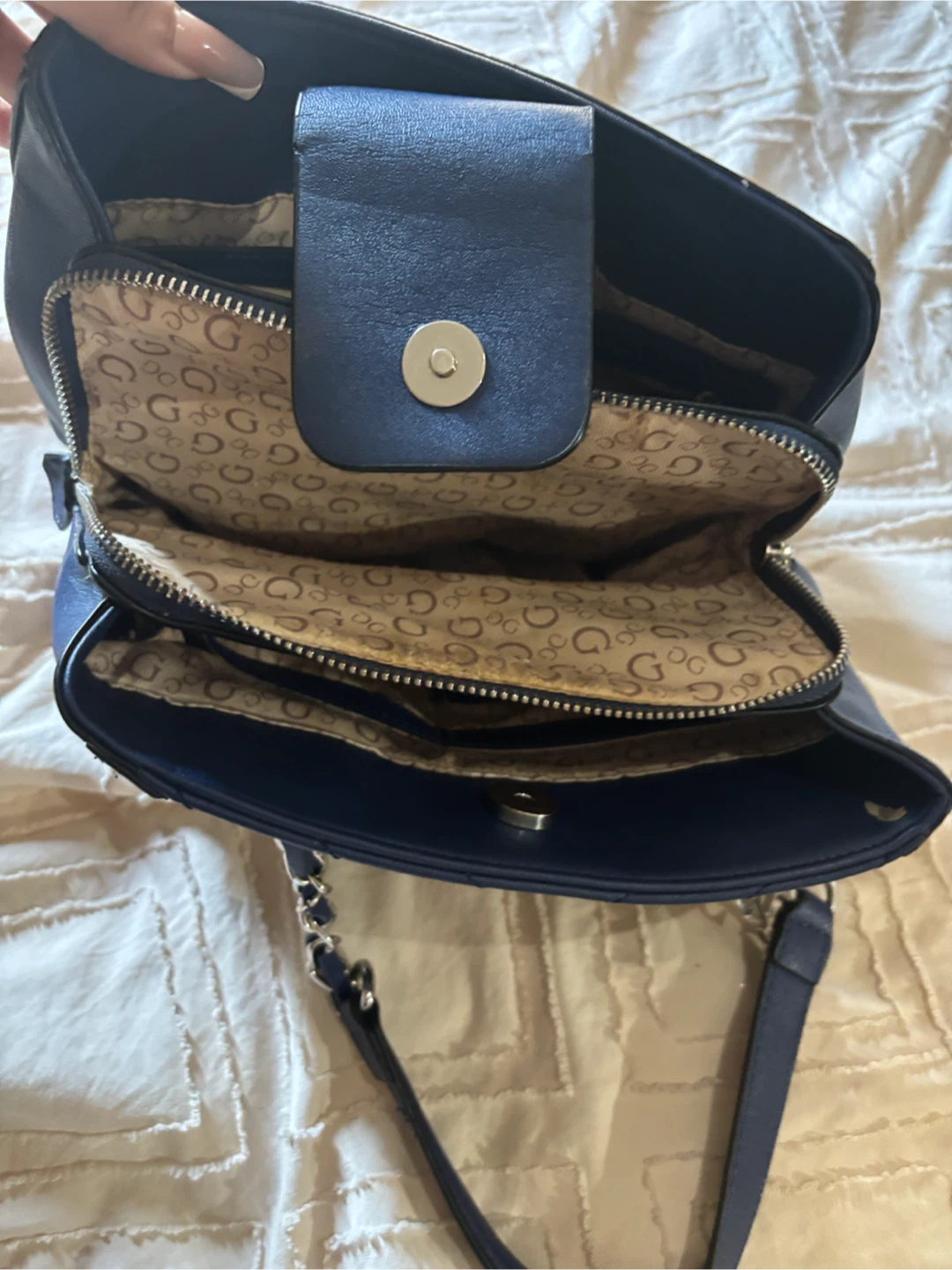 Guess Blue Shoulder Bag - photo 3