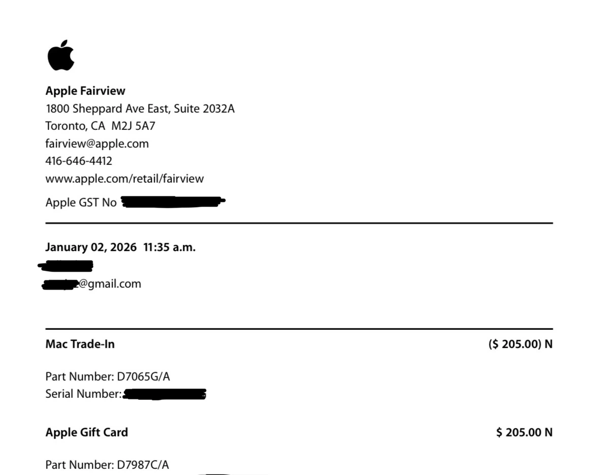 Apple Gift Card - $205.00 - photo 2