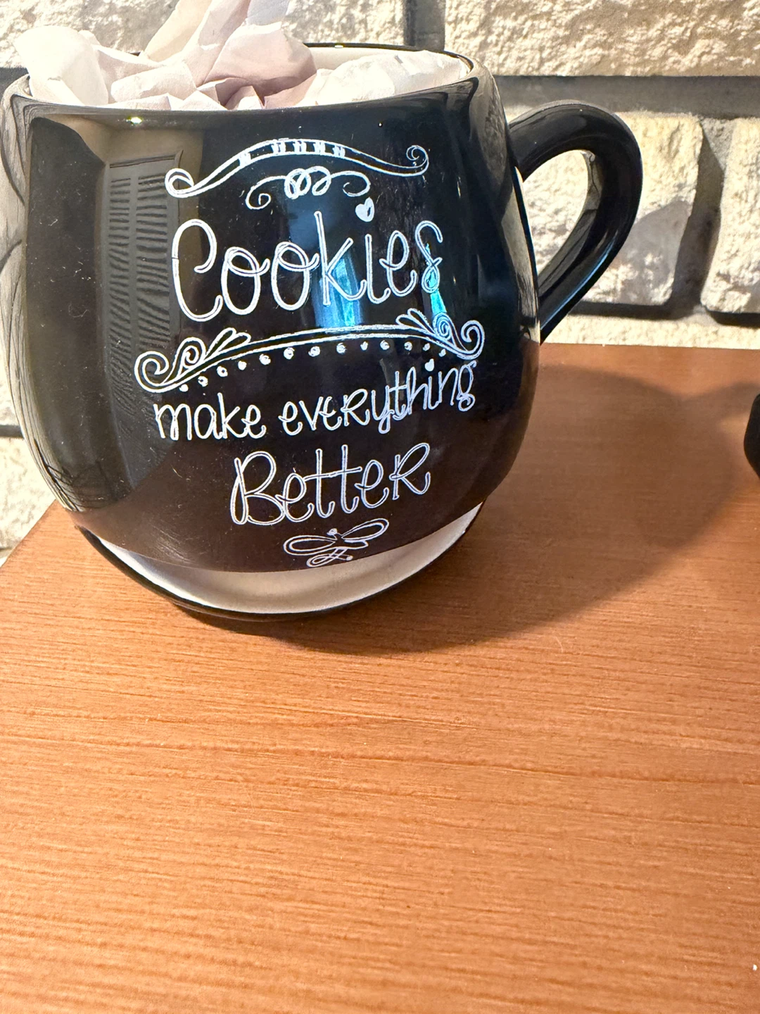 Black Cookie Mug