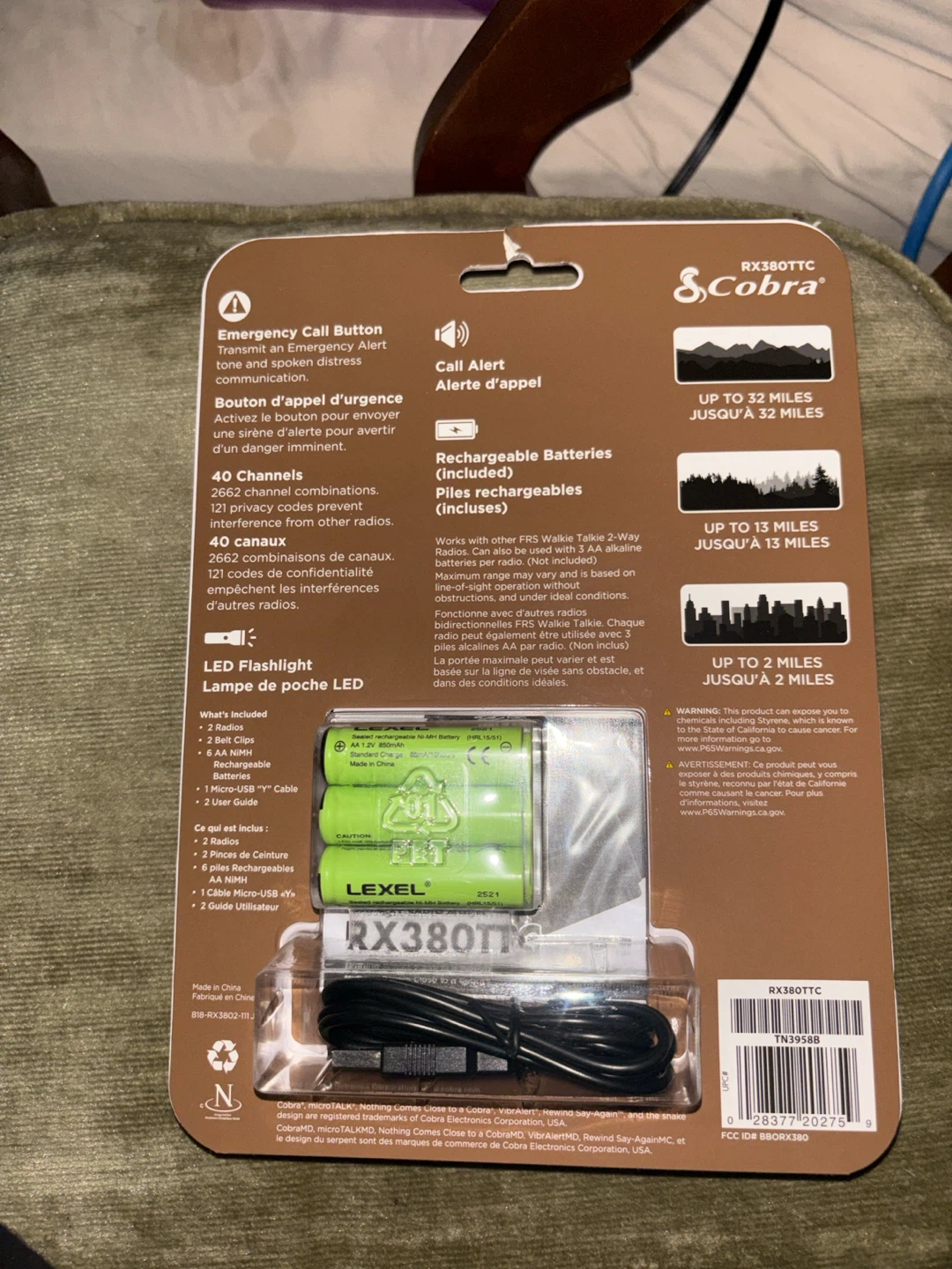 Cobra RX380TTC Walkie Talkies - photo 2