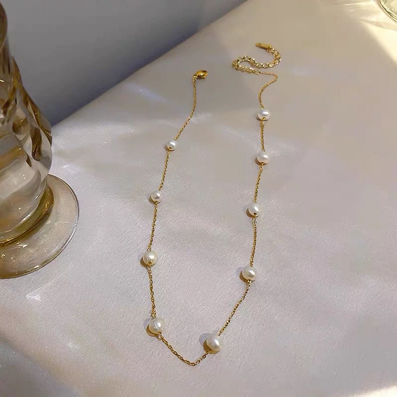 Gold-tone Pearl Necklace - photo 2