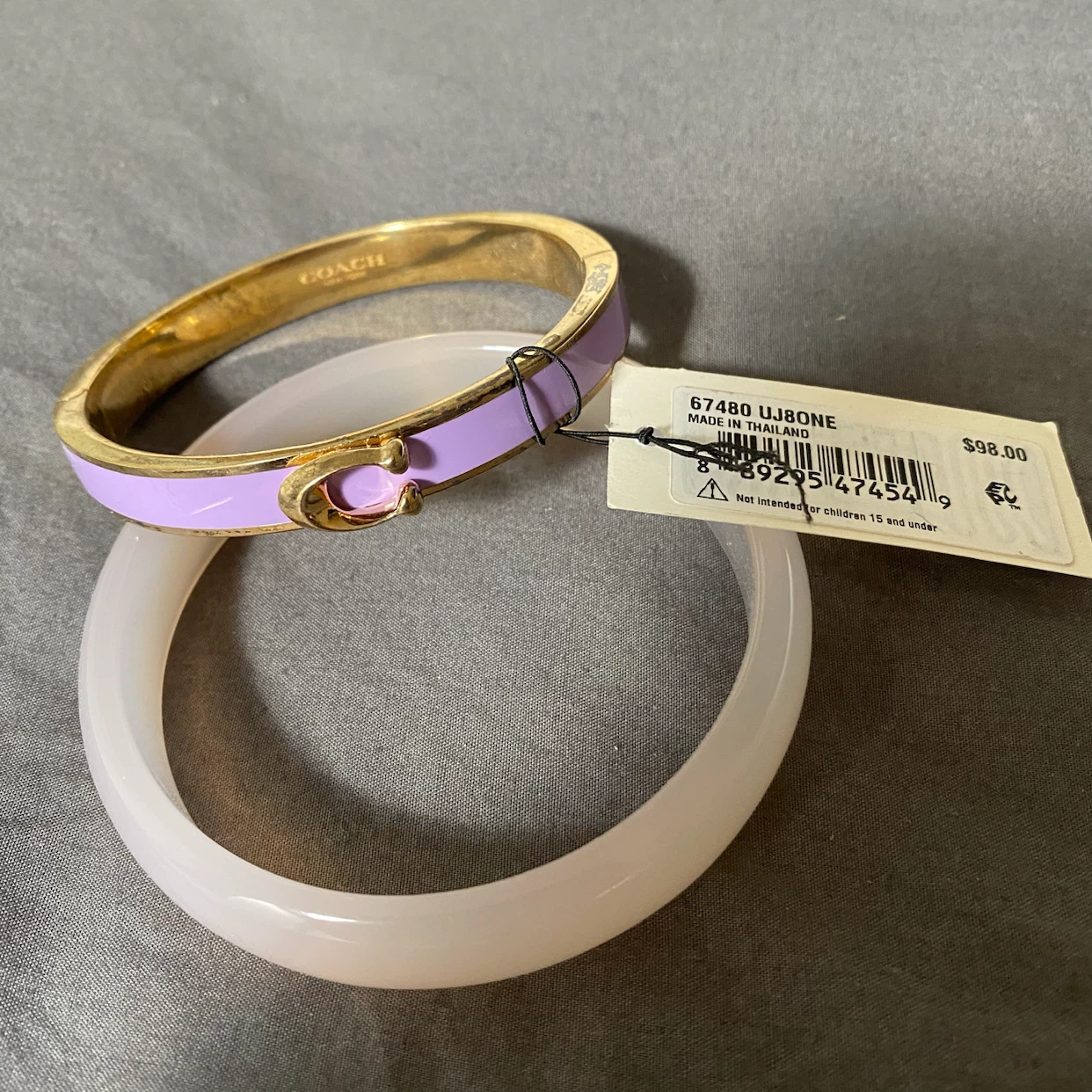 Coach C Logo Bangle Bracelet Set