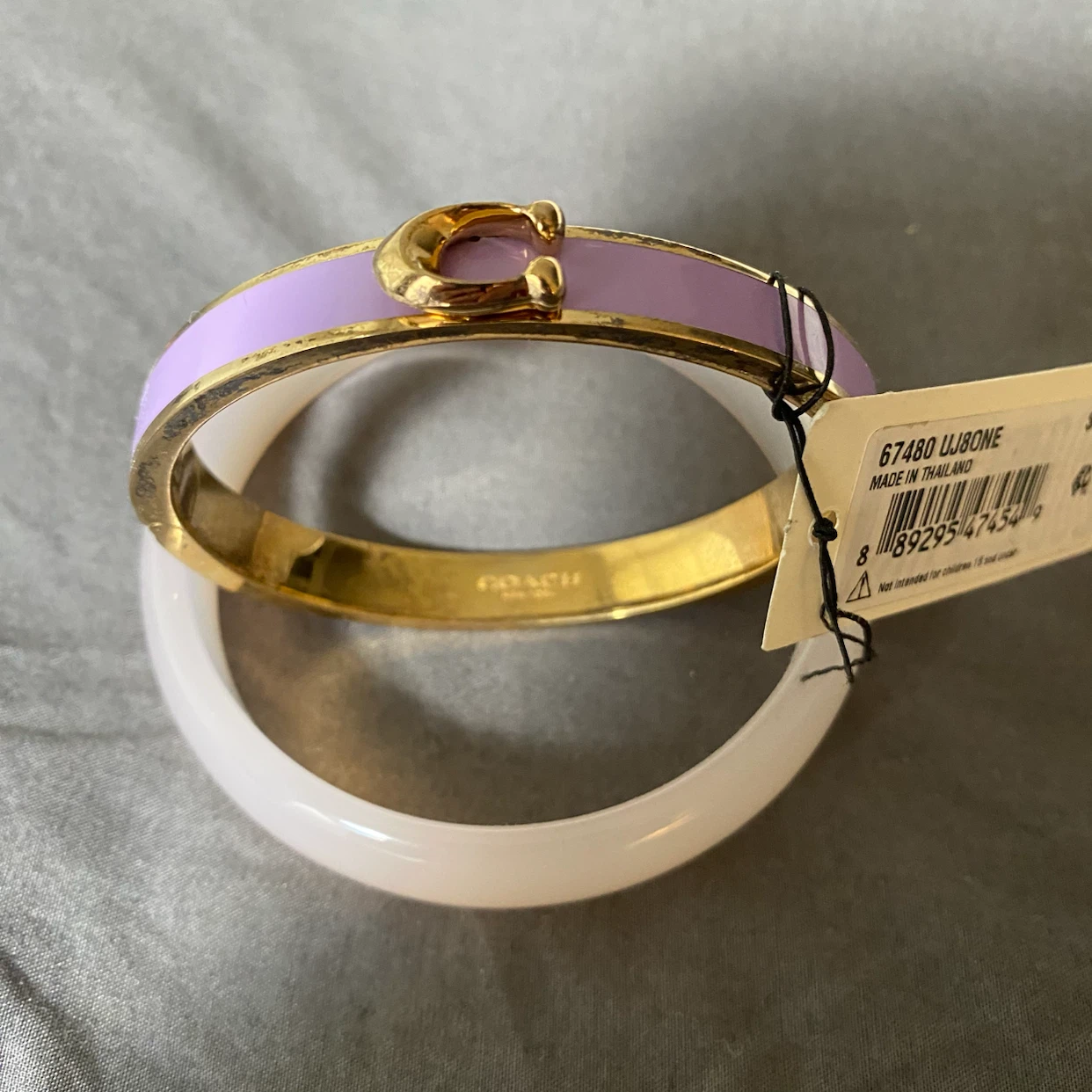 Coach C Logo Bangle Bracelet Set - photo 2