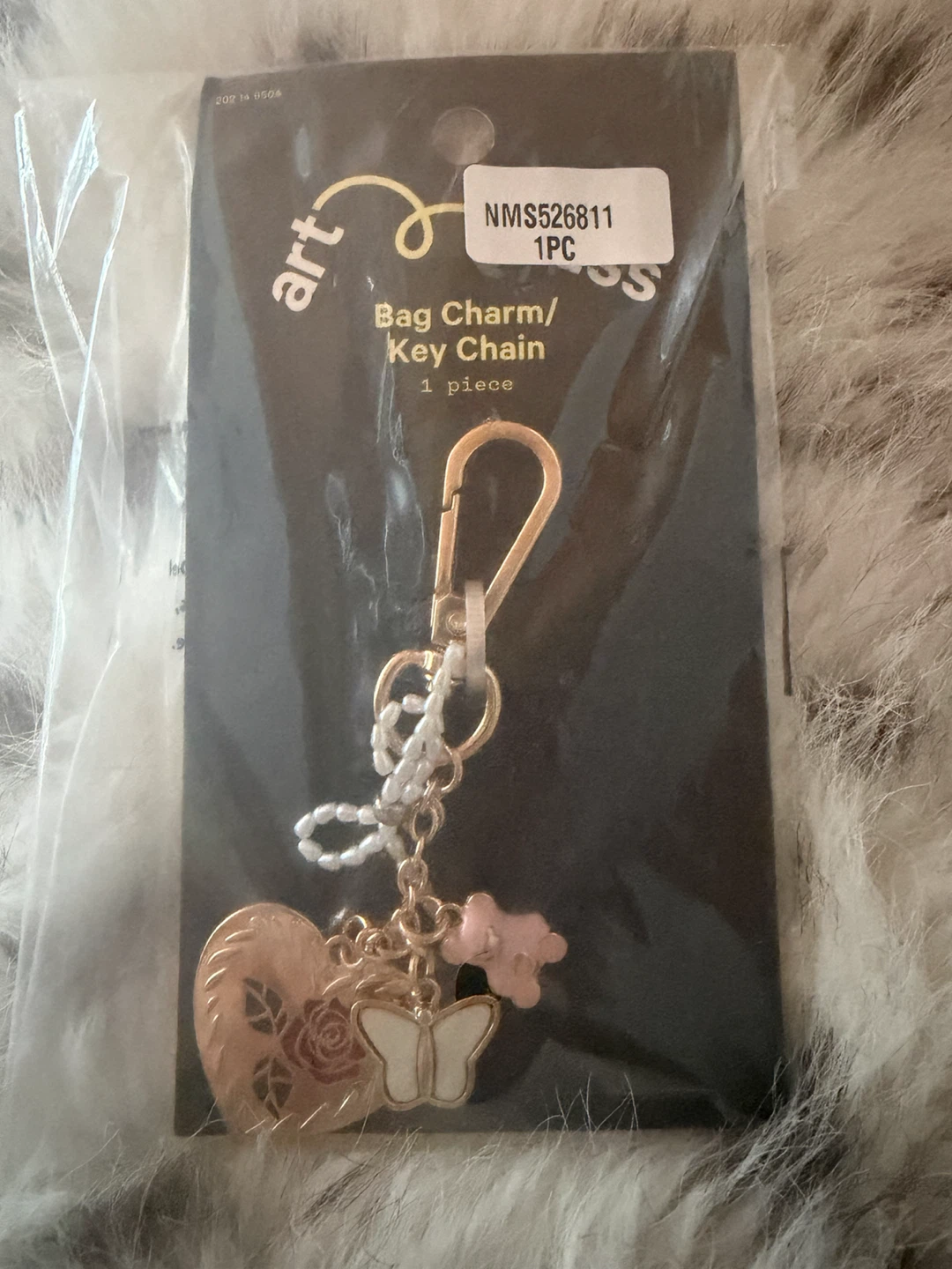Art Class Bag Charm/Key Chain Butterfly Heart Bear - photo 3