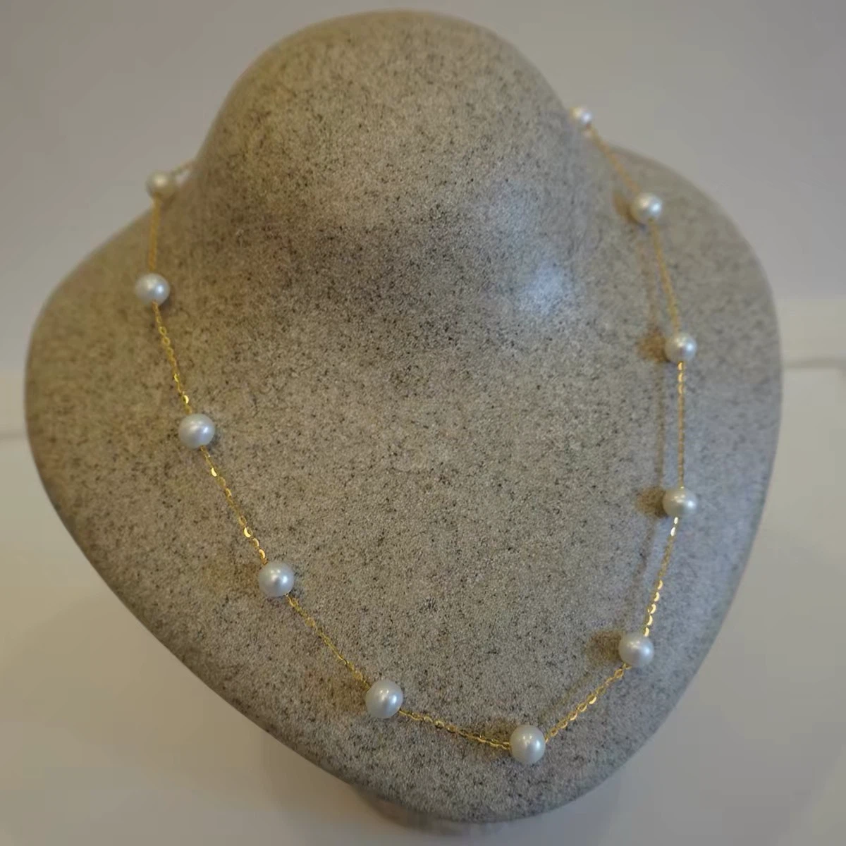 Gold-tone Pearl Necklace - photo 3