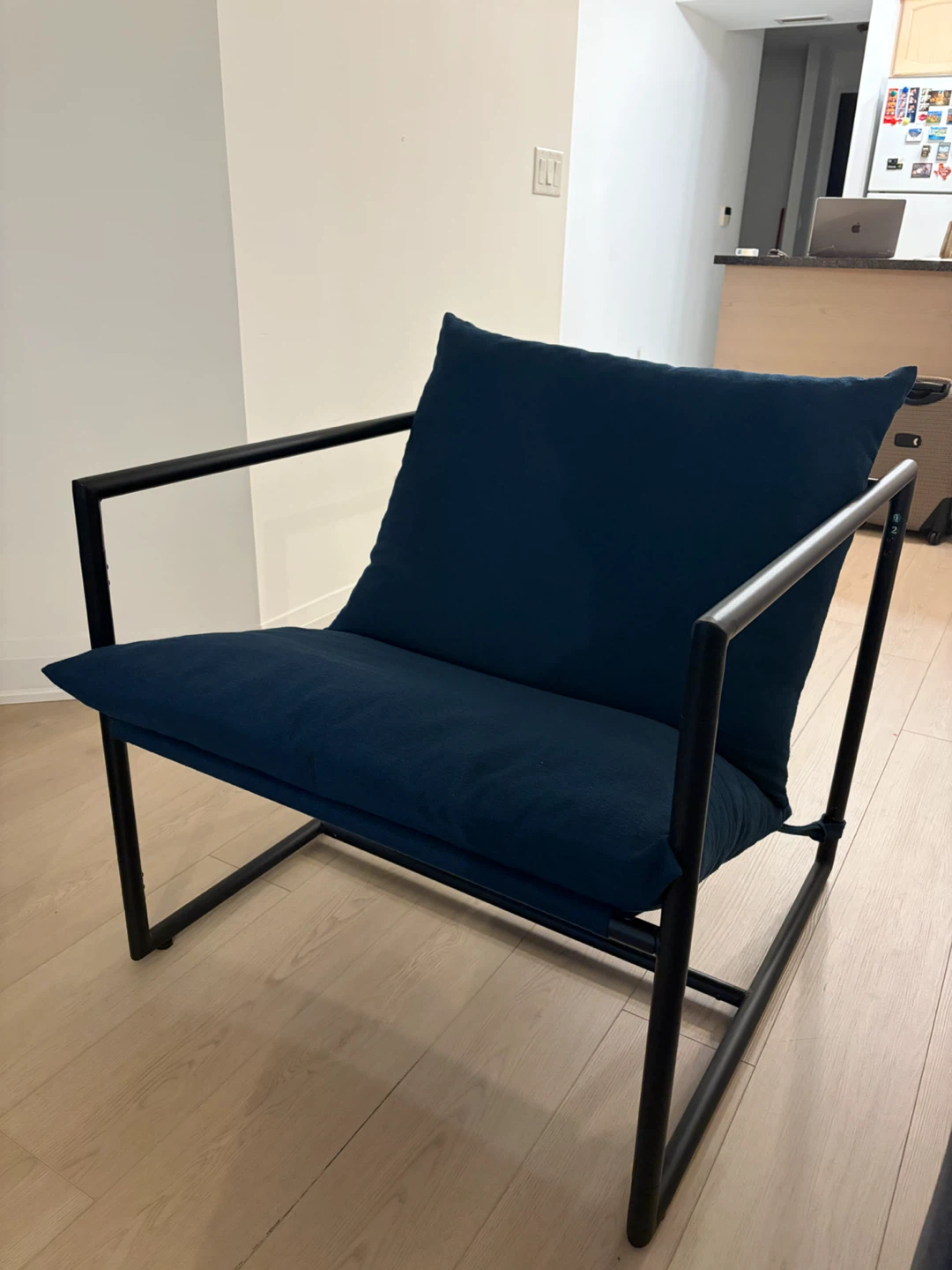 Dark Blue Accent Chair