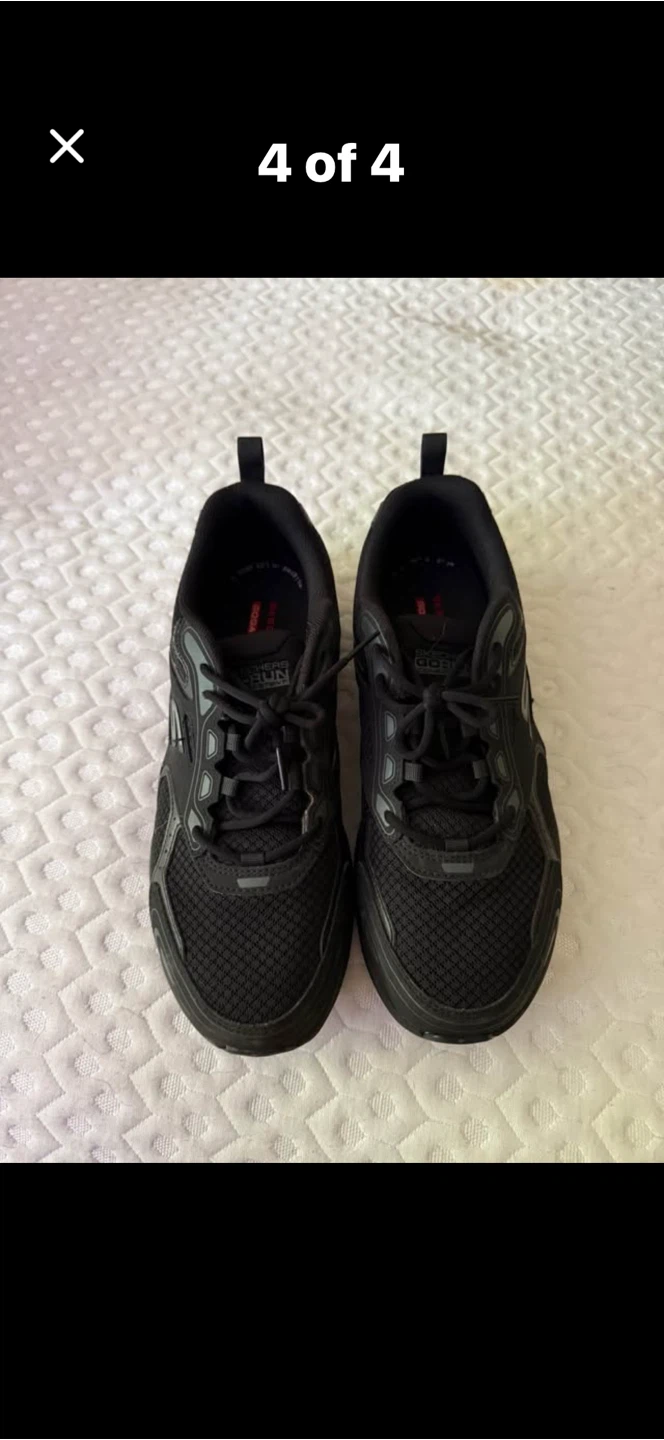 Skechers GOrun Black Running Shoes