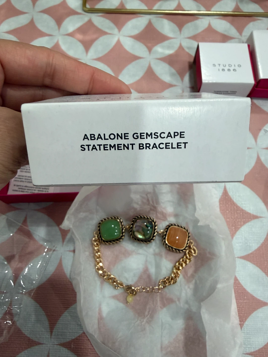 Abalone Gemscape Statement Bracelet - photo 2