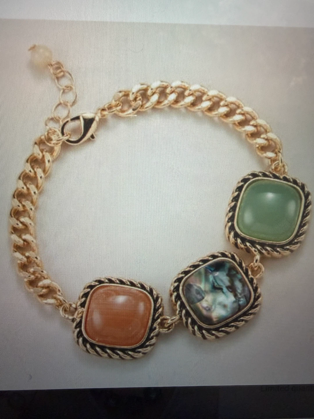 Abalone Gemscape Statement Bracelet - photo 3