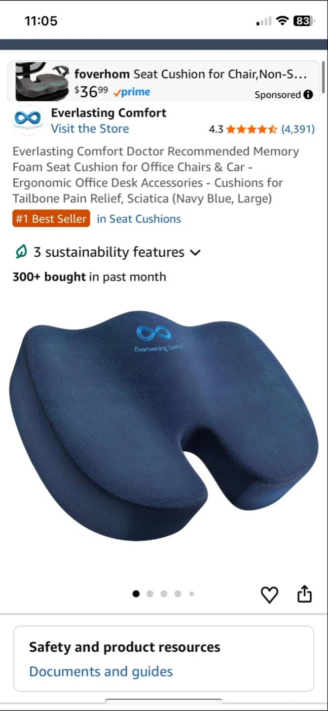 Everlasting Comfort Seat Cushion (#1 Amazon Bestseller) - photo 2