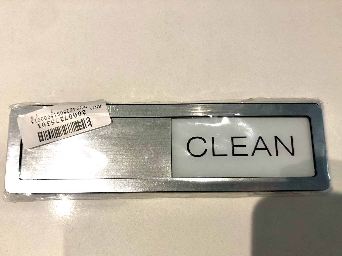 Dishwasher Sign (“Clean/Dirty” Indicator)