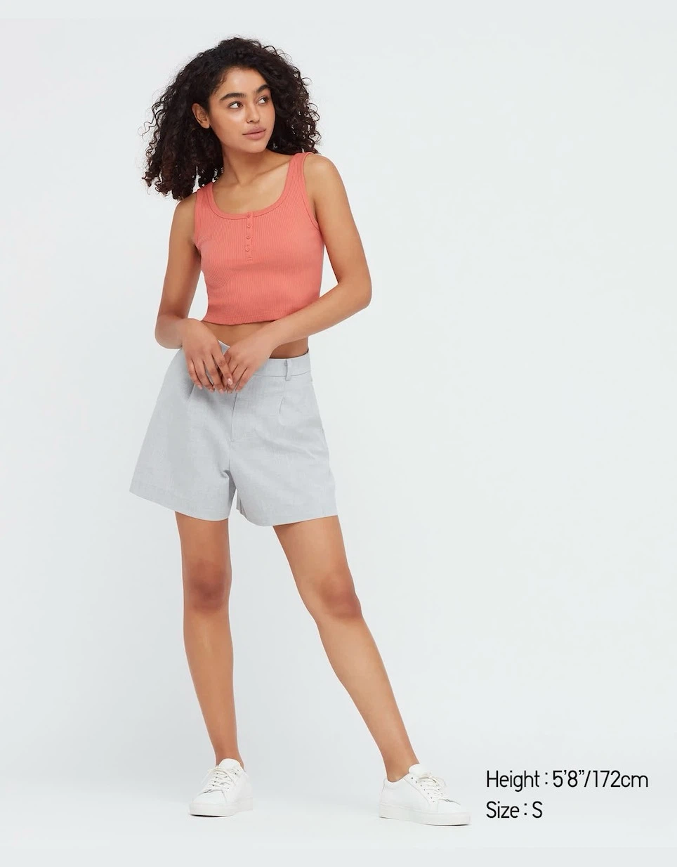 Uniqlo Coral Cropped Tank Top - photo 4