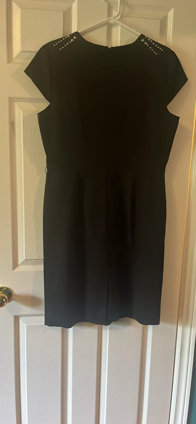 Jessica Howard Black Studded Cap Sleeve Dress - photo 2