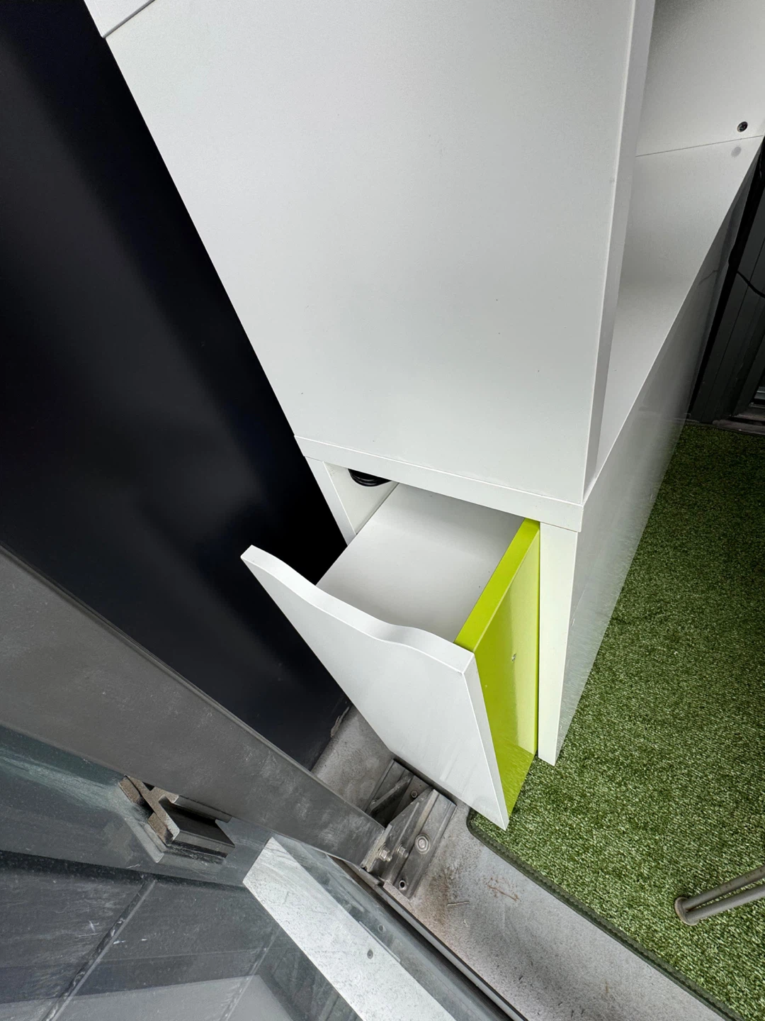White headboard Storage Cabinet with Drawer - photo 2