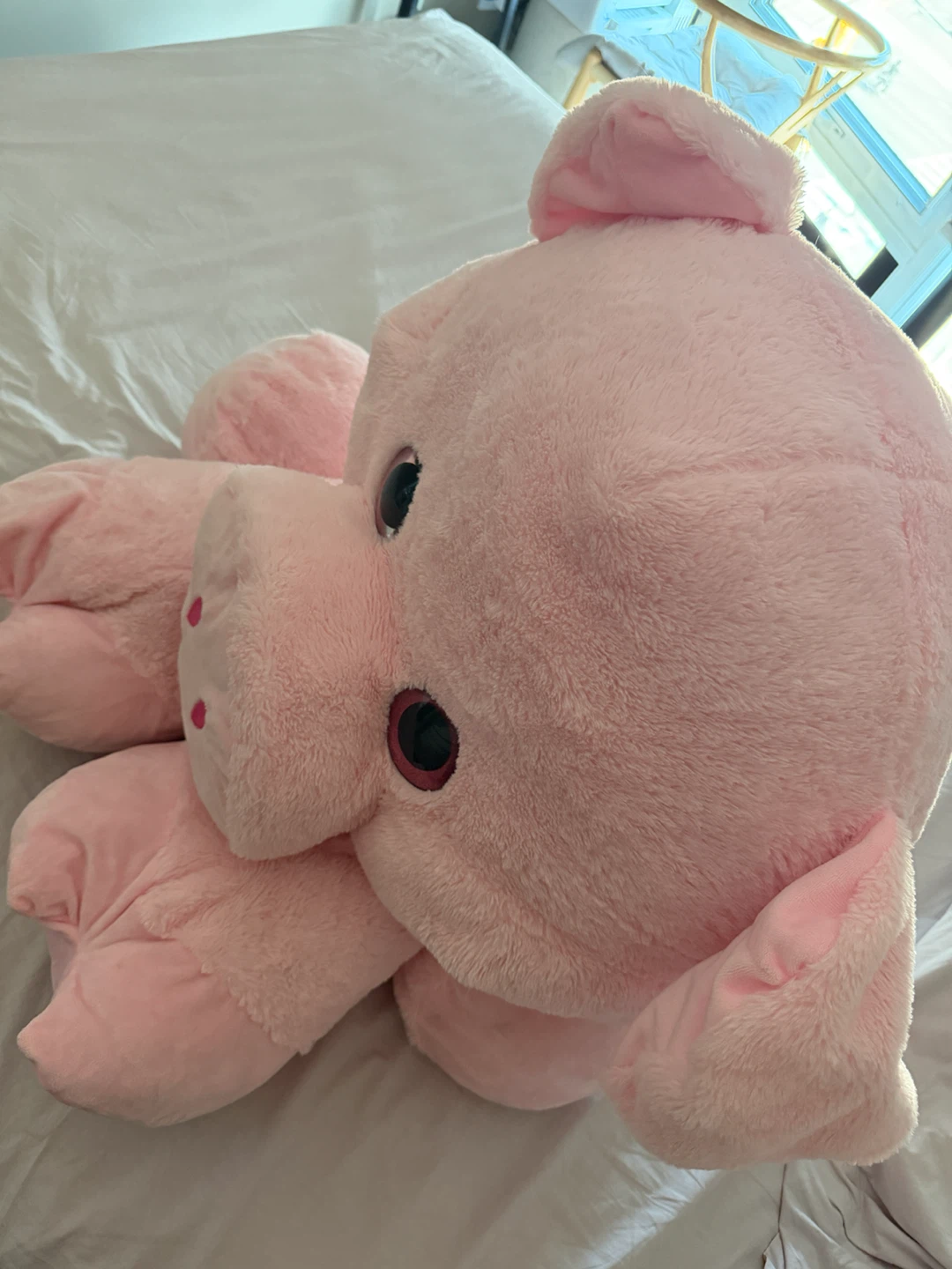 Big Pink Plush Pig - photo 2